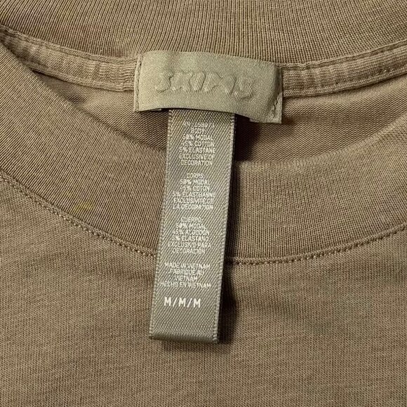 SKIMS Boyfriend T-Shirt NEW Short Sleeve Desert Medium Oversized - Picture 8 of 11